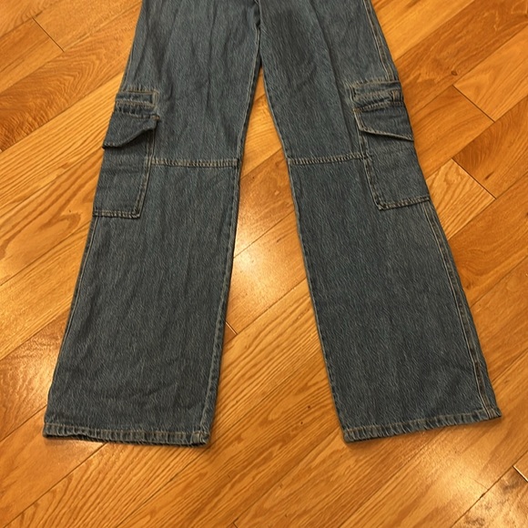 ZARA Denim Cargo Pants - Picture 5 of 12